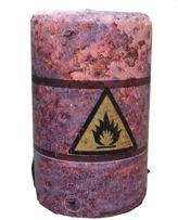 Tactical Bunkers for Paintball OIL CAN 3\' Scenario Bunker